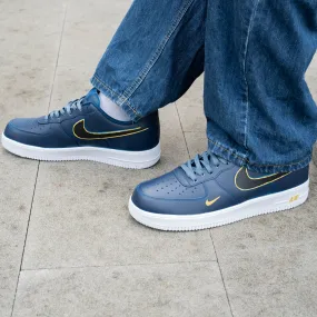 Acid Blue Black Yellow Custom Air Force 1