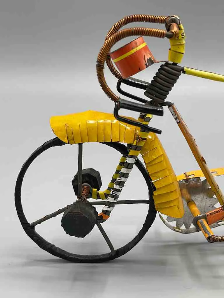 African Recycled Wire Cloth Seat Toy Racing Bike - Burkina Faso