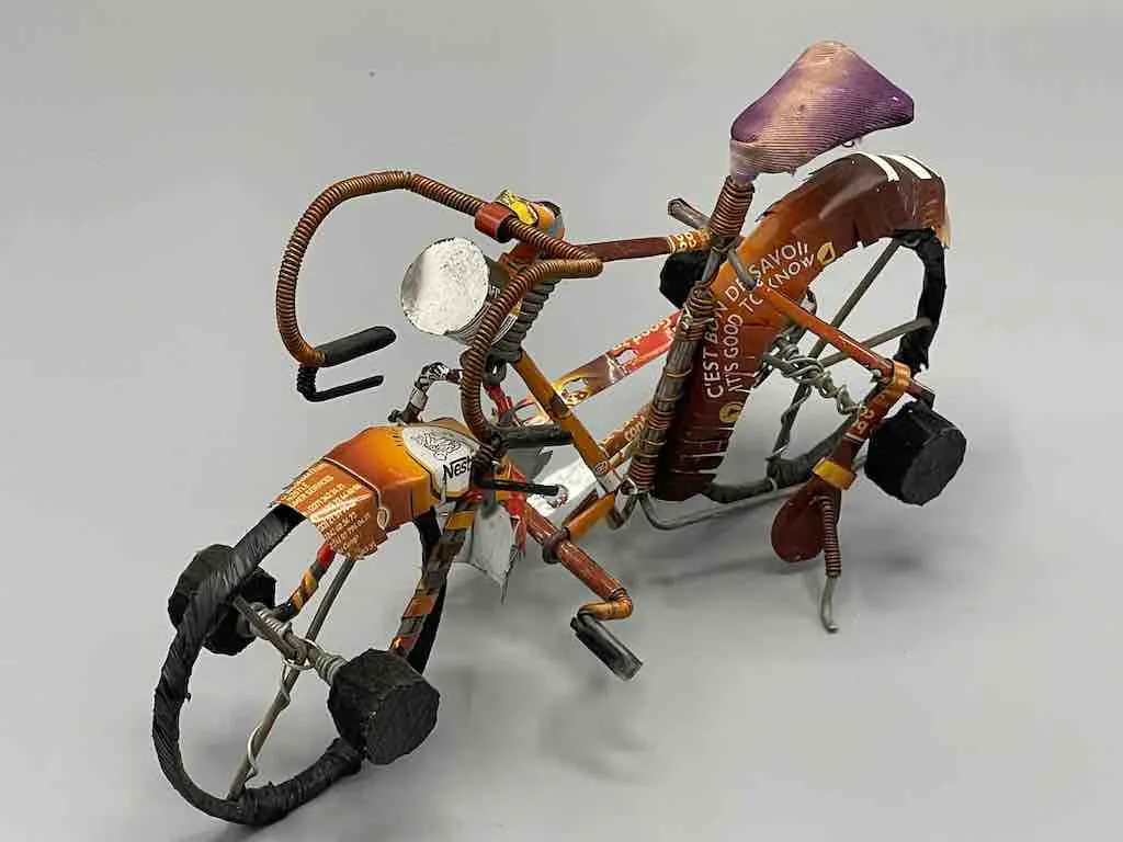 African Recycled Wire Cloth Seat Toy Racing Bike - Burkina Faso