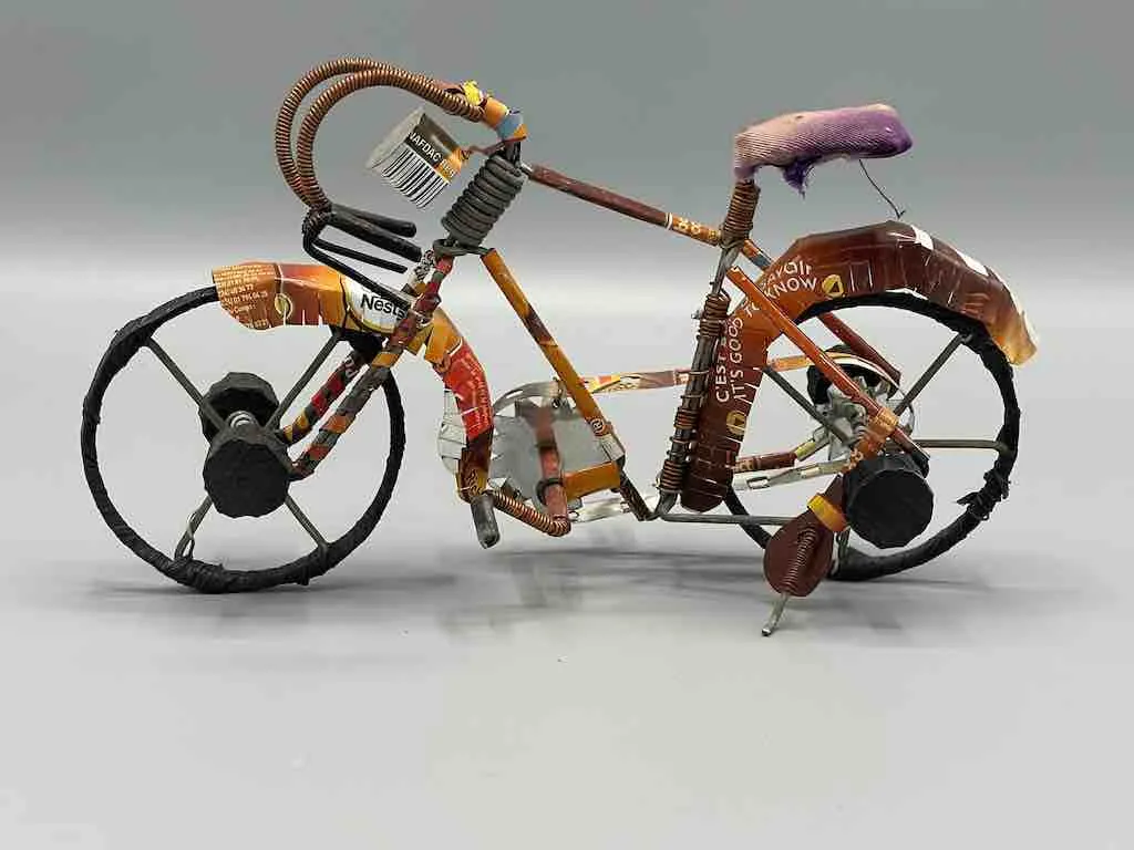 African Recycled Wire Cloth Seat Toy Racing Bike - Burkina Faso