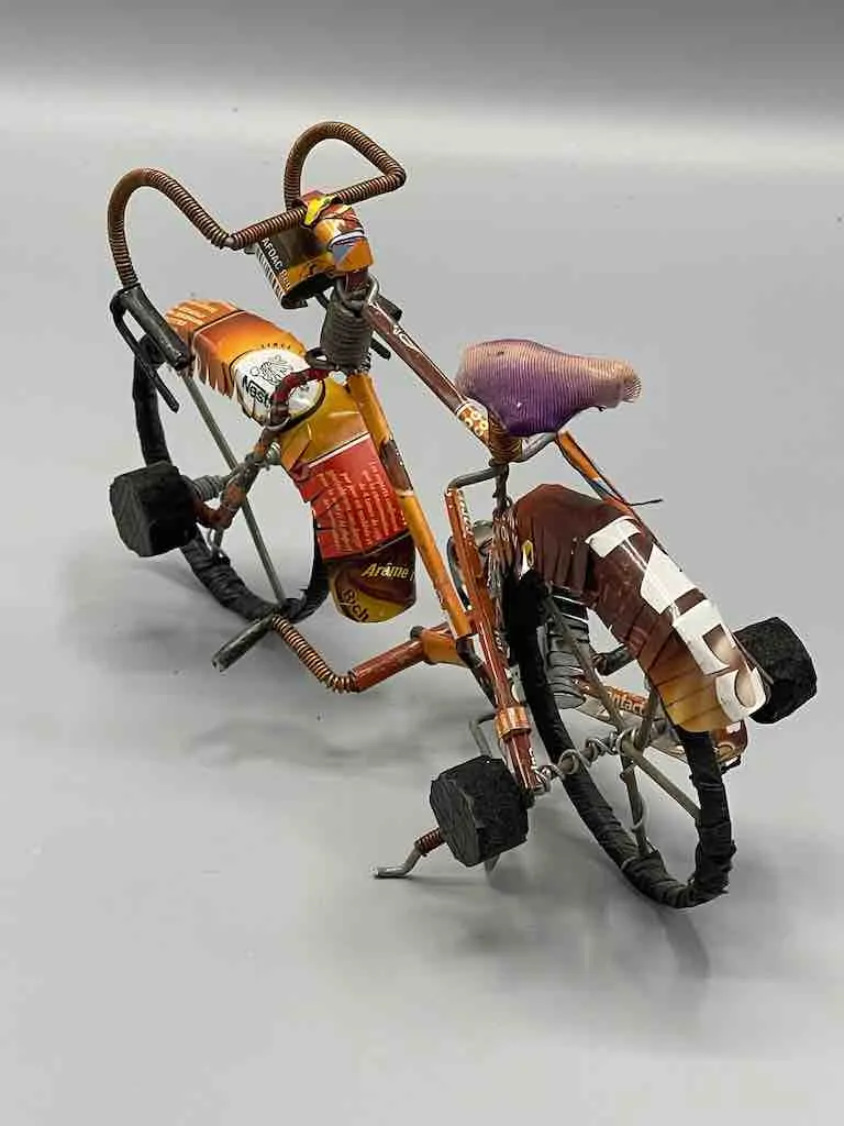 African Recycled Wire Cloth Seat Toy Racing Bike - Burkina Faso