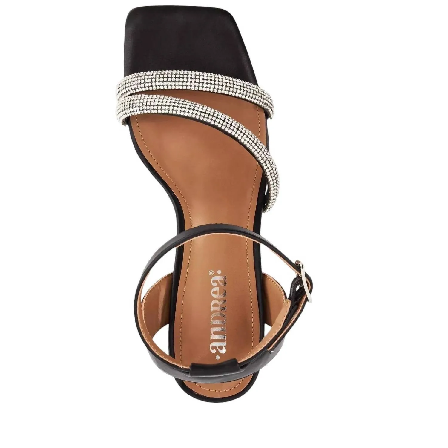 Andrea - Women's Exclusive High Heels Sandals With Rhinestones Straps