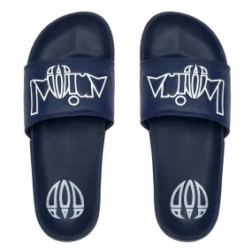 Animal Slyde Sandal  - Indigo Blue