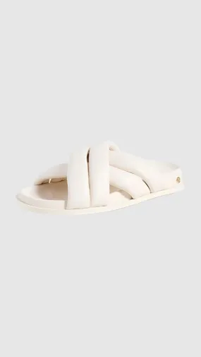 Anine Bing Lizzie Slides in Ivory