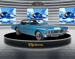 Blue 1969 Buick Riviera Mouse Pad Classic Luxury Car