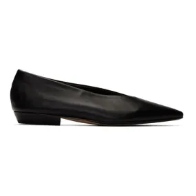 Bottega Veneta Black Nappa Ballerina Flats