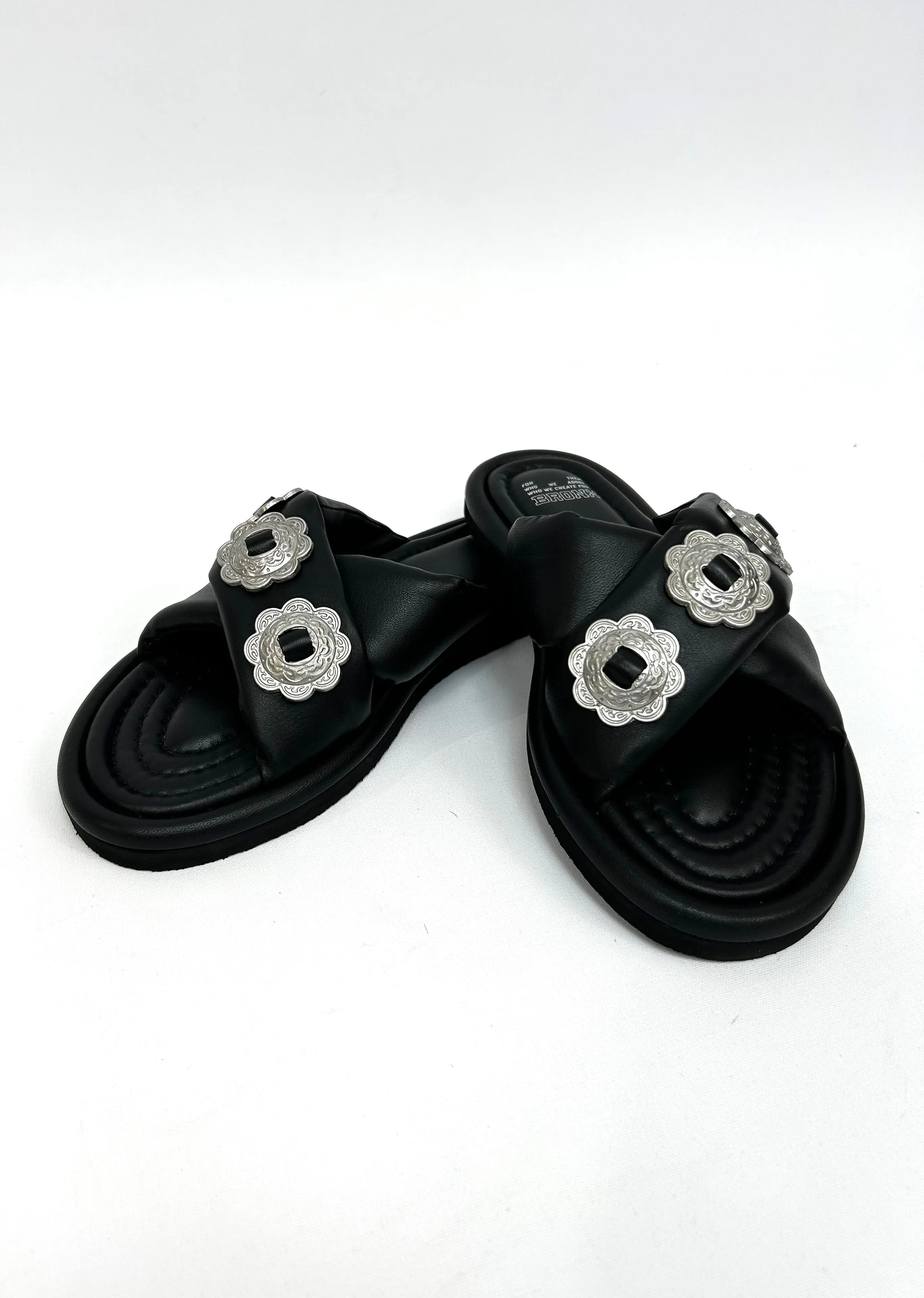BRONX Black Sandal