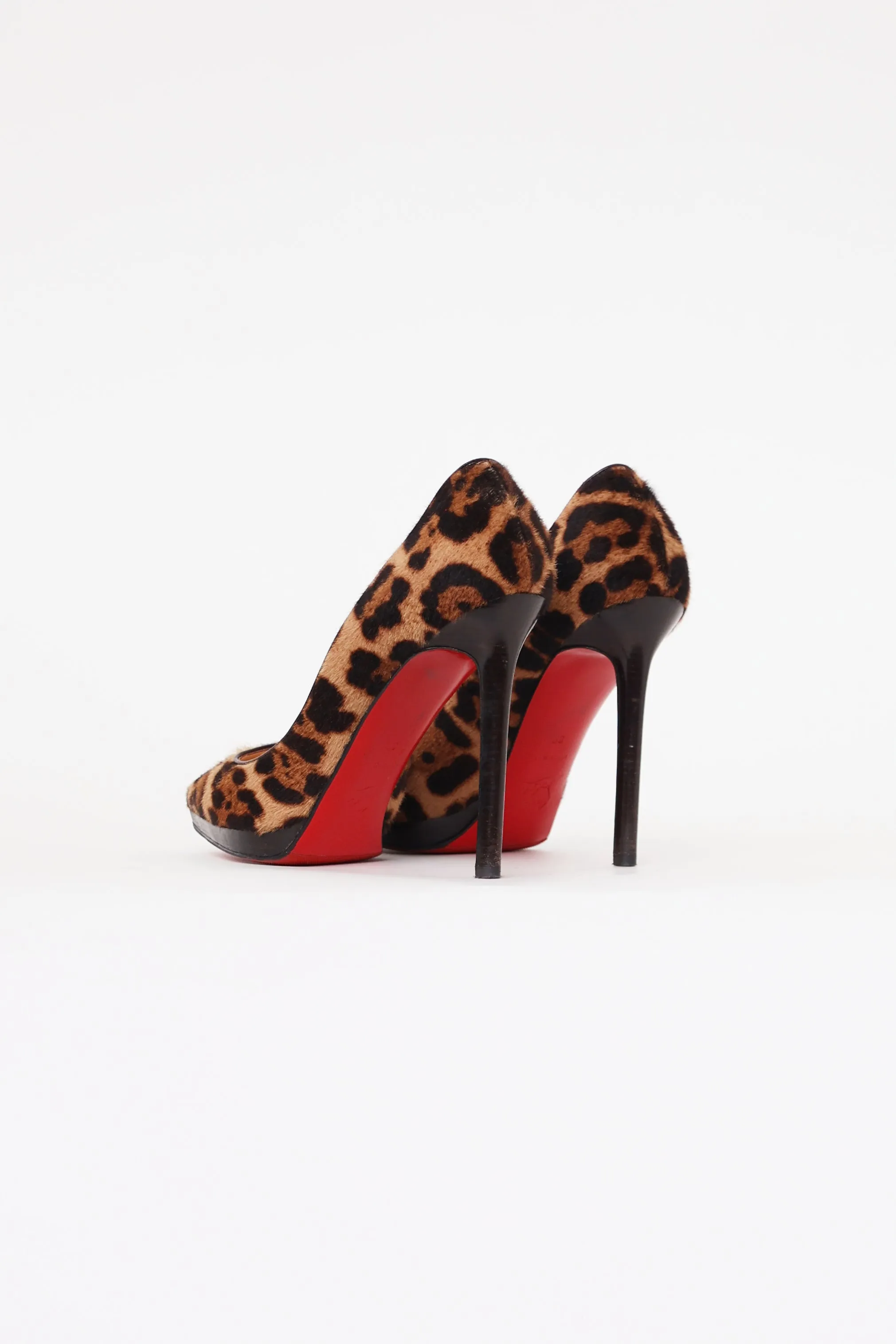 Brown & Black Patterned Pump
