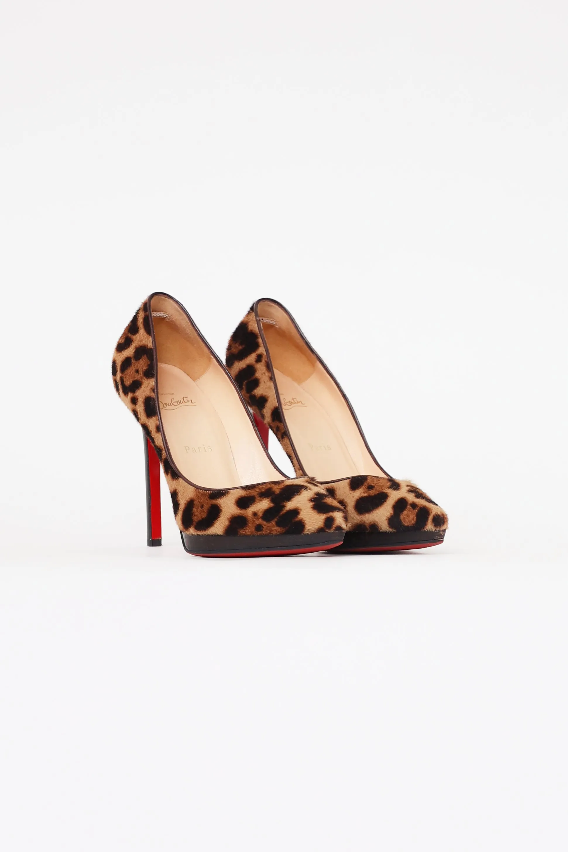 Brown & Black Patterned Pump
