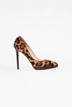 Brown & Black Patterned Pump