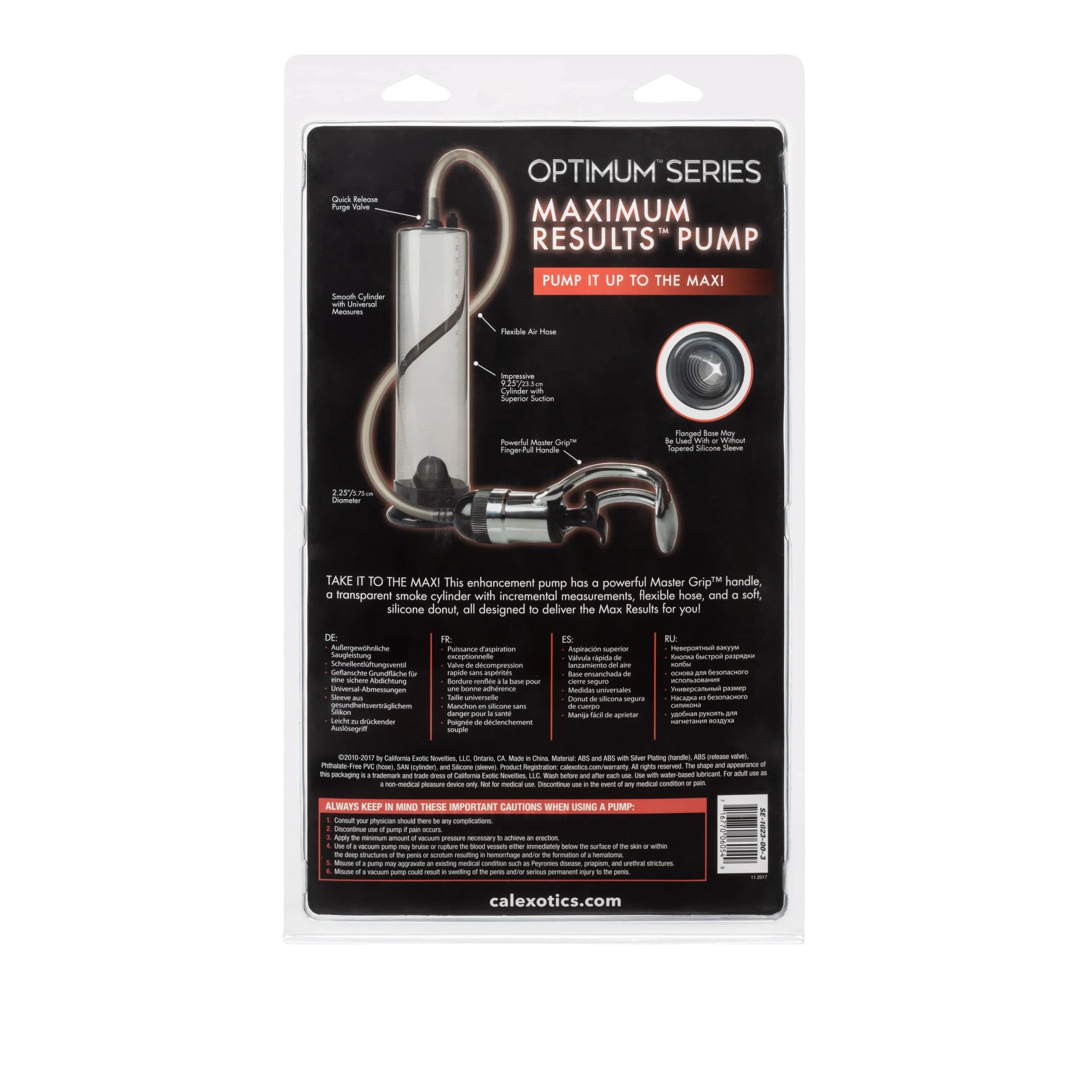 California Exotics - Optimum Series Maximum Results Penis Pump (Black)
