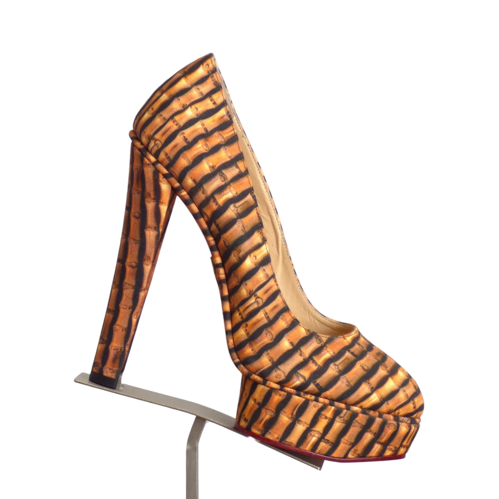 CHARLOTTE OLYMPIA- NIB 2013 Bamboo Print Platforms, Size 40
