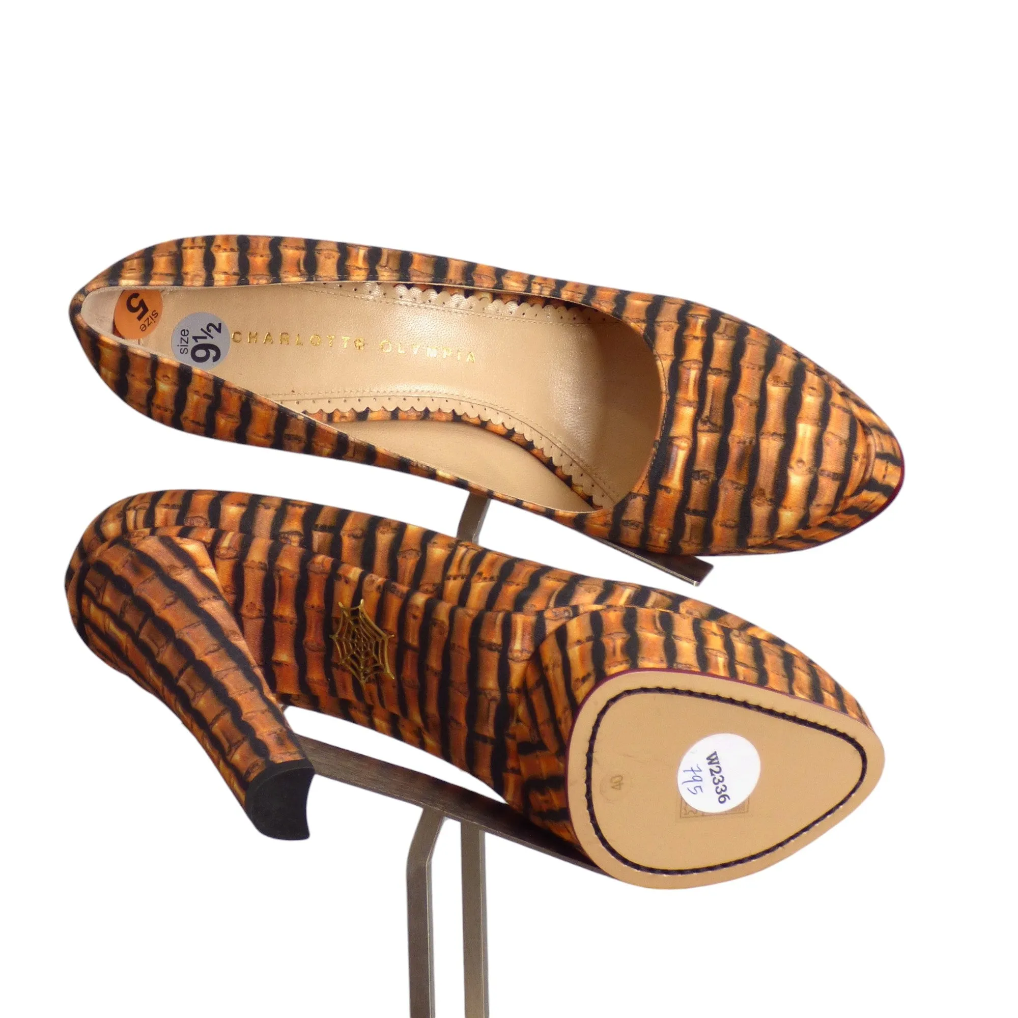 CHARLOTTE OLYMPIA- NIB 2013 Bamboo Print Platforms, Size 40