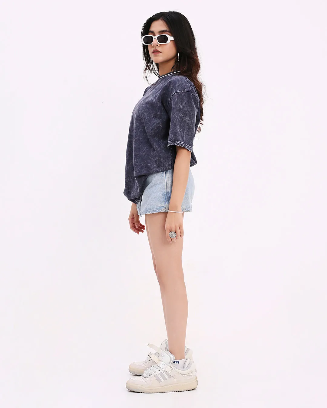 Cobalt Washed Out Oversized T-shirt