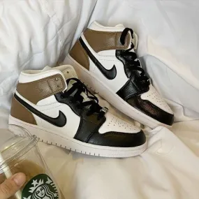 Dark Brown Black Custom Air Jordan 1