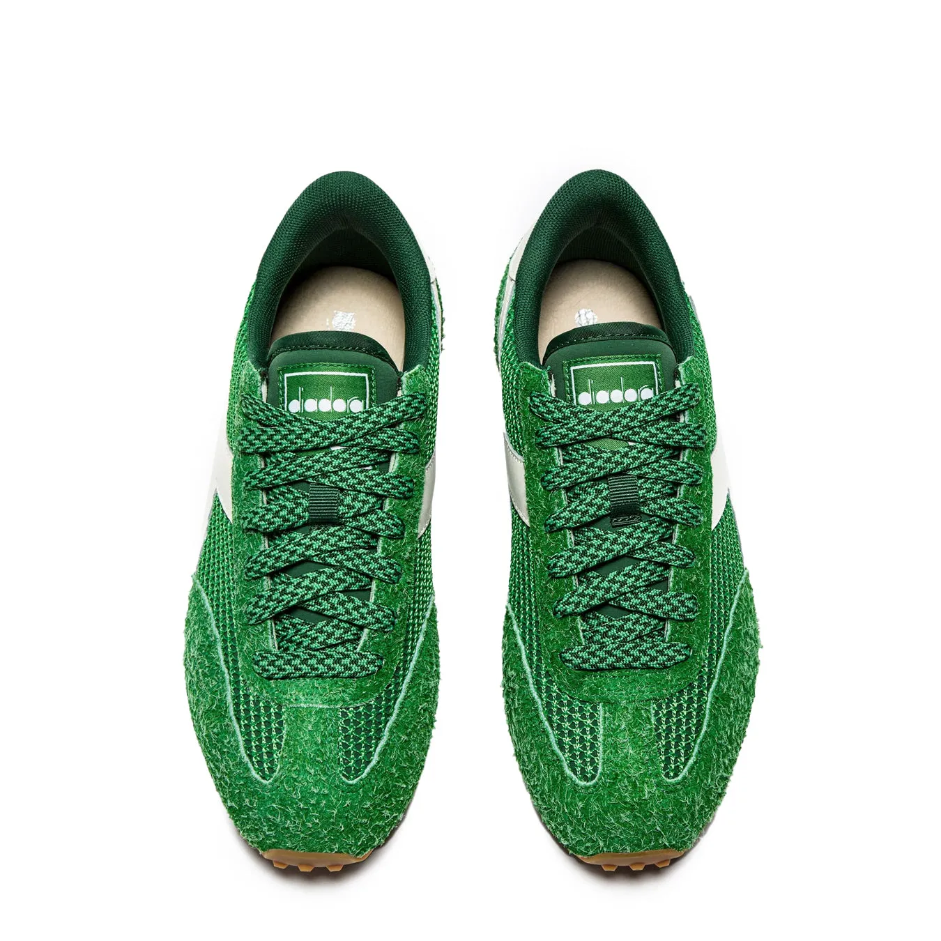 Diadora Womens Rally Trainer Green Peas Cream