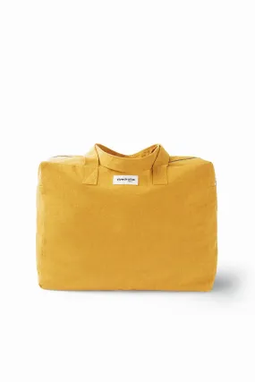Elzevir the big weekend bag - Recycled cotton mustard