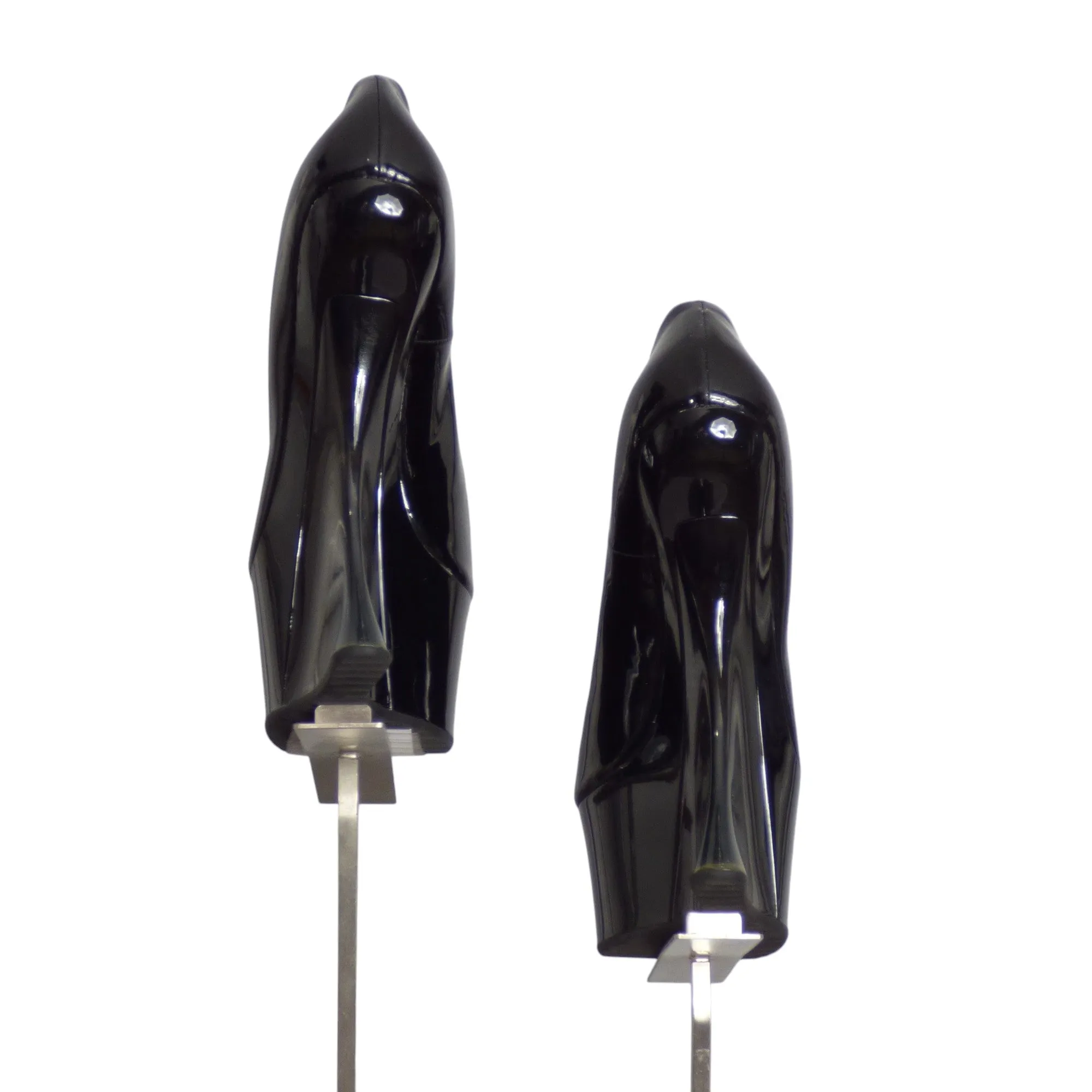 ENRICO MIELE- NIB Black Patent & Lucite Platform Pumps, Size 37