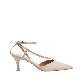 Fay Suede Sand Heeled Shoes Fay Suede Sand Heeled Shoes
