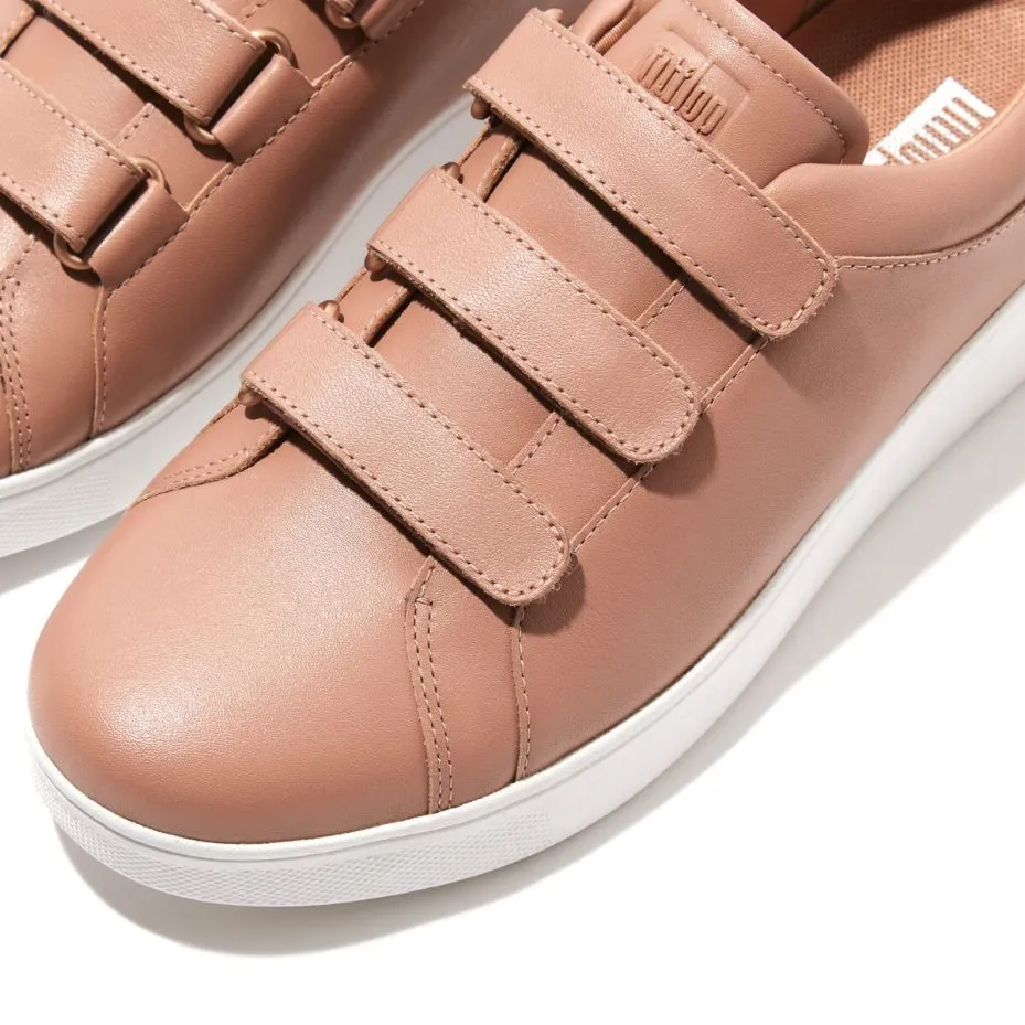 Fit-Flop Rally Quick Stick Leather Sneakers Beige  ראלי סניקרס בז פיט פלופ נעלי נשים