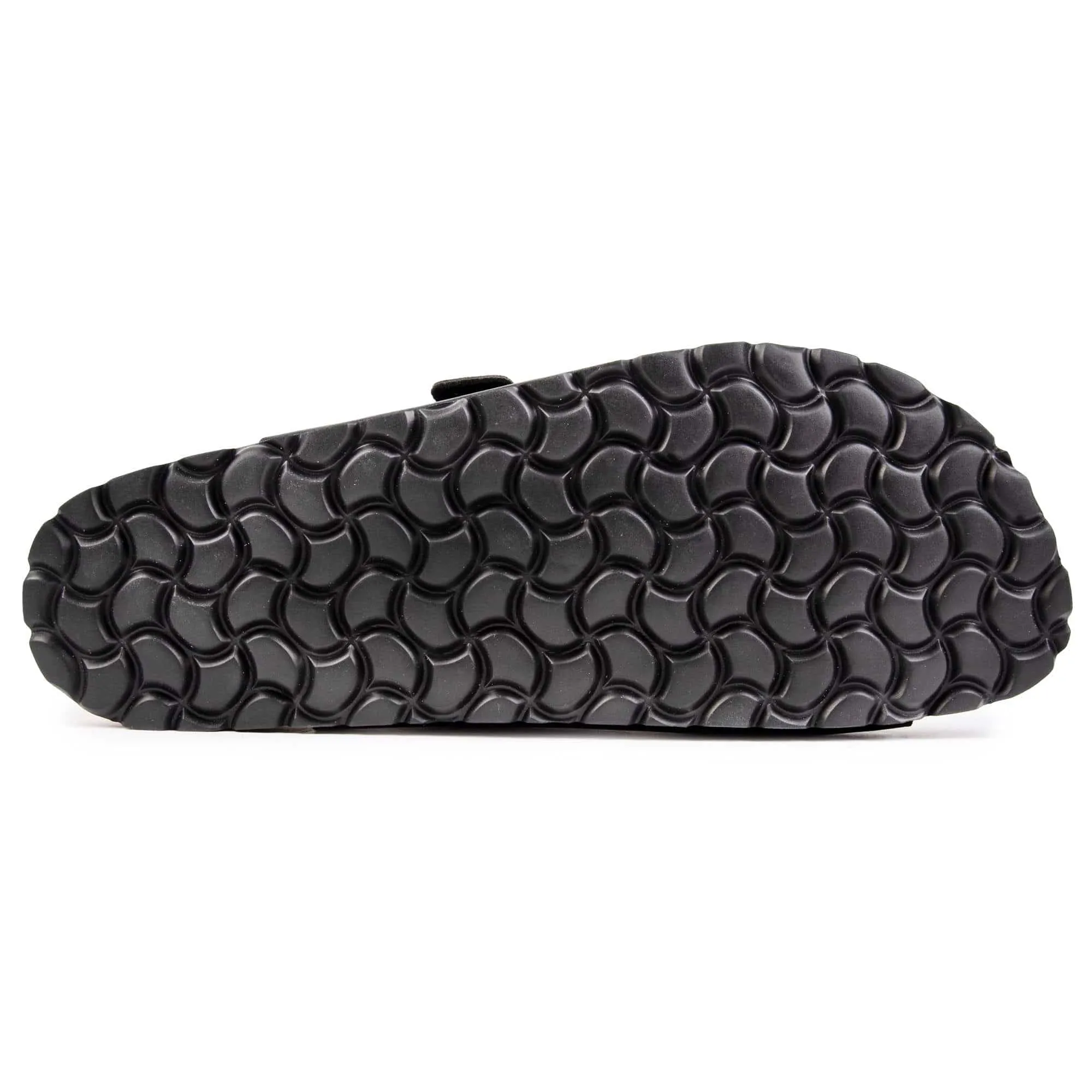 Mango Men's Vegan Footbed Sandals | Black