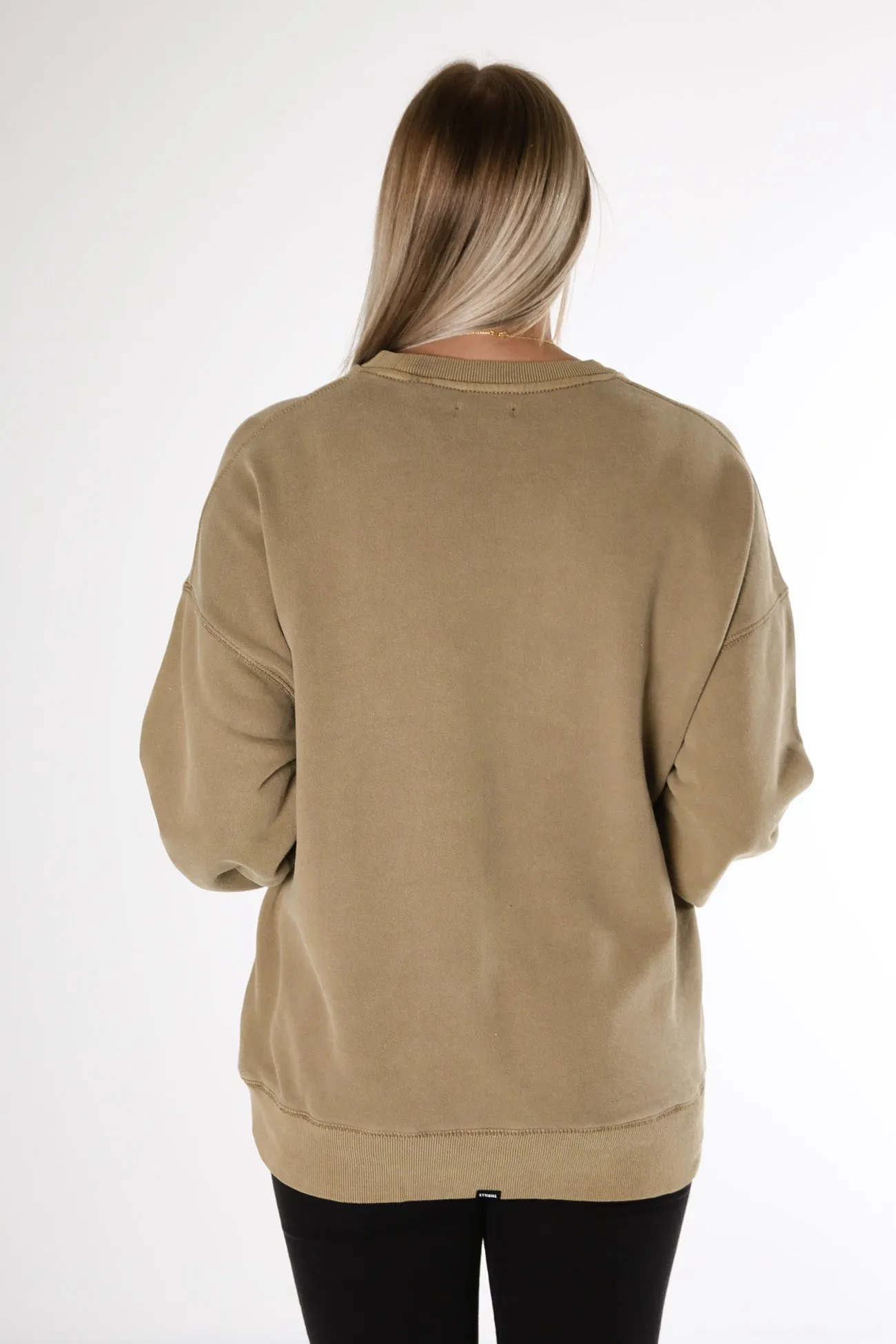 Minimal Thrills Slouch Crew Moss