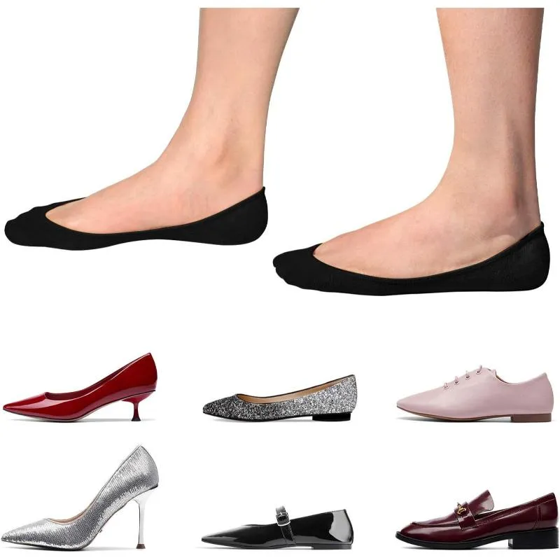 Multipack Invisible Non Slip Low Cut Socks