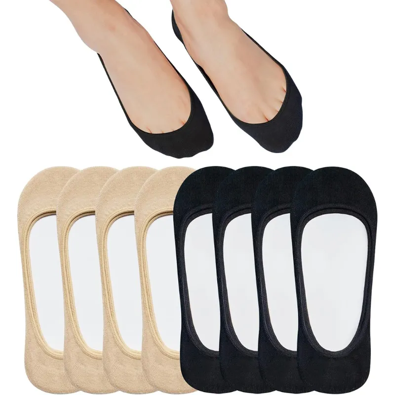 Multipack Invisible Non Slip Low Cut Socks