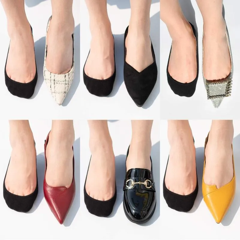Multipack Invisible Non Slip Low Cut Socks
