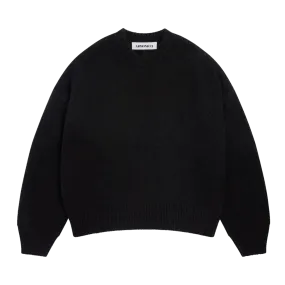 Oversized Minimal Black Knit Sweater
