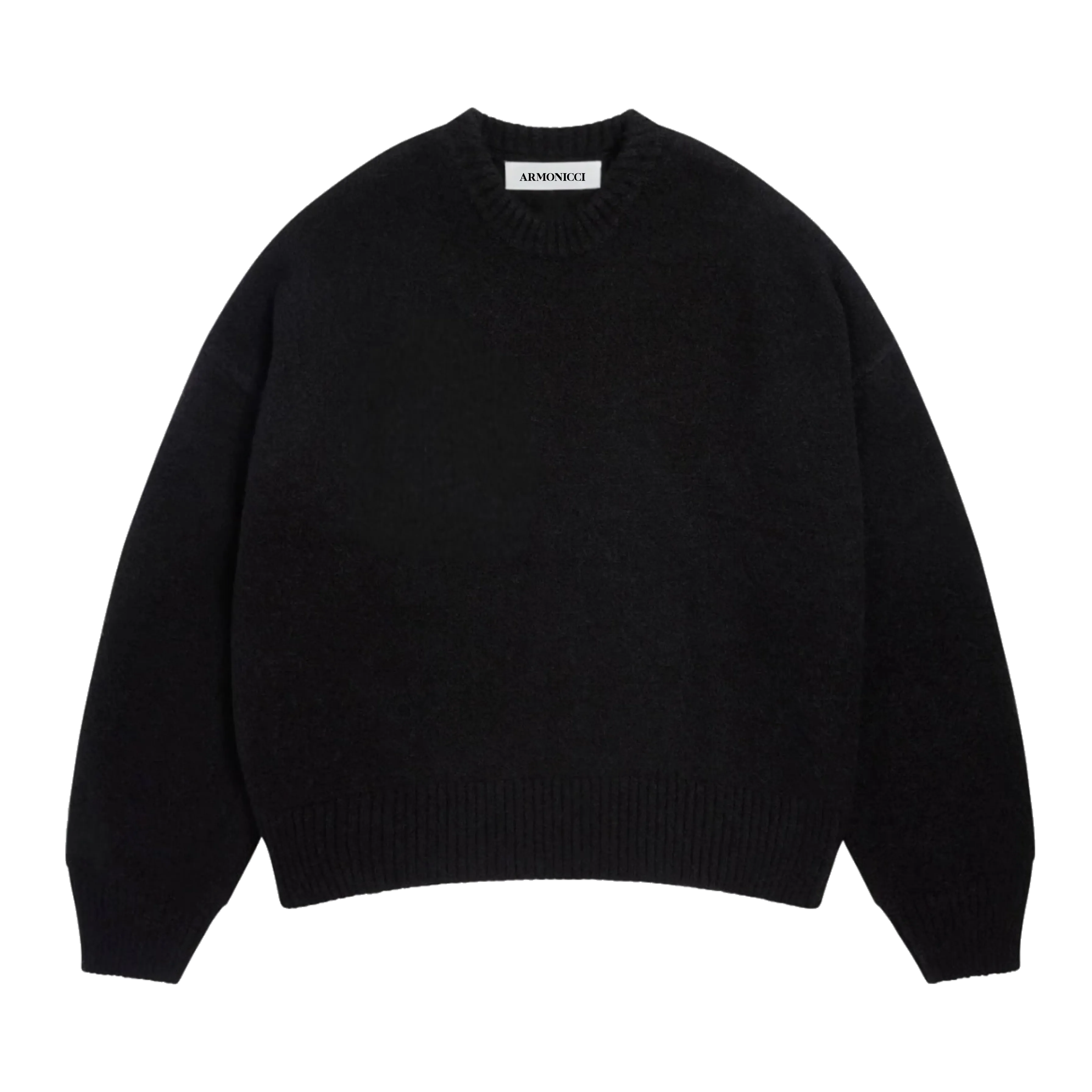 Oversized Minimal Black Knit Sweater
