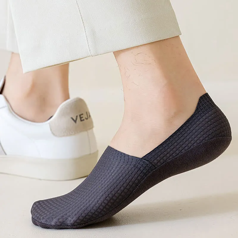 Plus Size Waffle No Show Socks(7 Pairs)