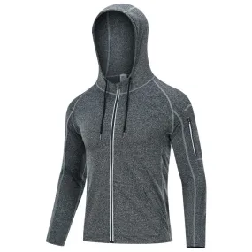 Quick-Dry Breathable Elastic Hooded Reflective Jacket