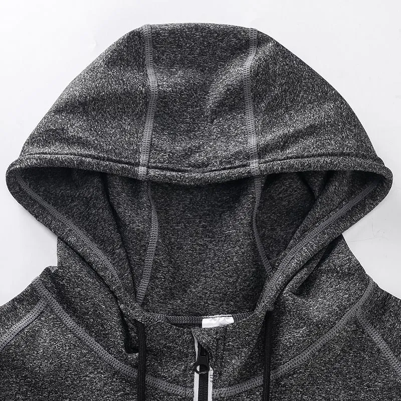 Quick-Dry Breathable Elastic Hooded Reflective Jacket