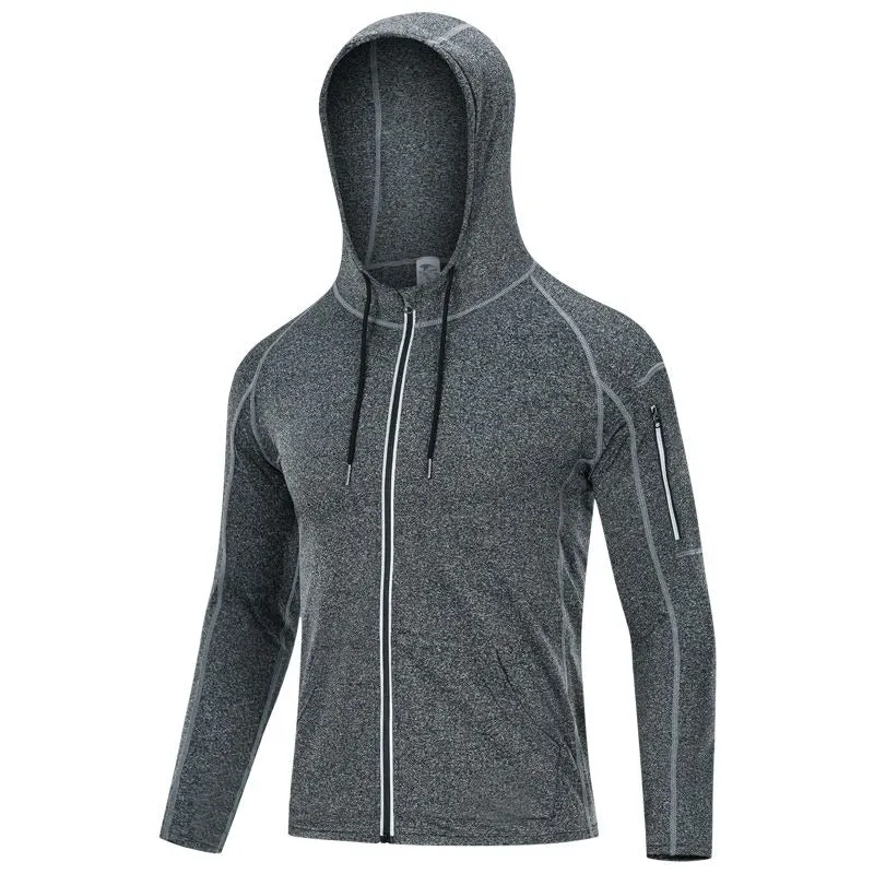 Quick-Dry Breathable Elastic Hooded Reflective Jacket