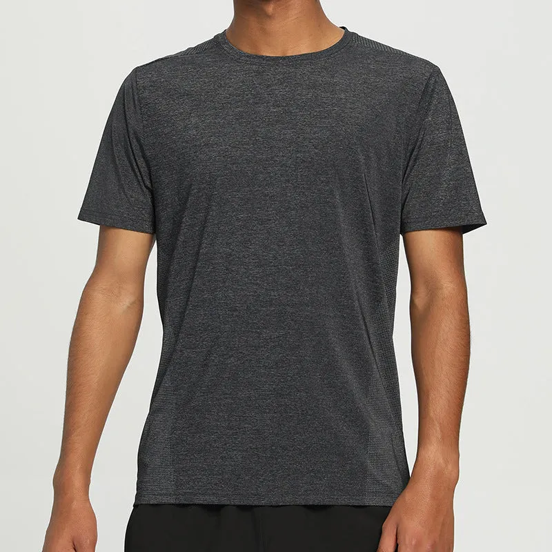 Quick-dry Icy Silk Round-neck Short-sleeved
