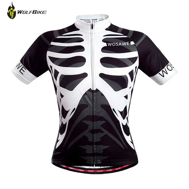 Quick Dry Skeleton Jersey Cycling Sports