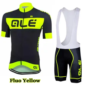 Set Team ALE Cycling Breathable /Quick-Dry Ropa Ciclismo Short Sleeve Bike