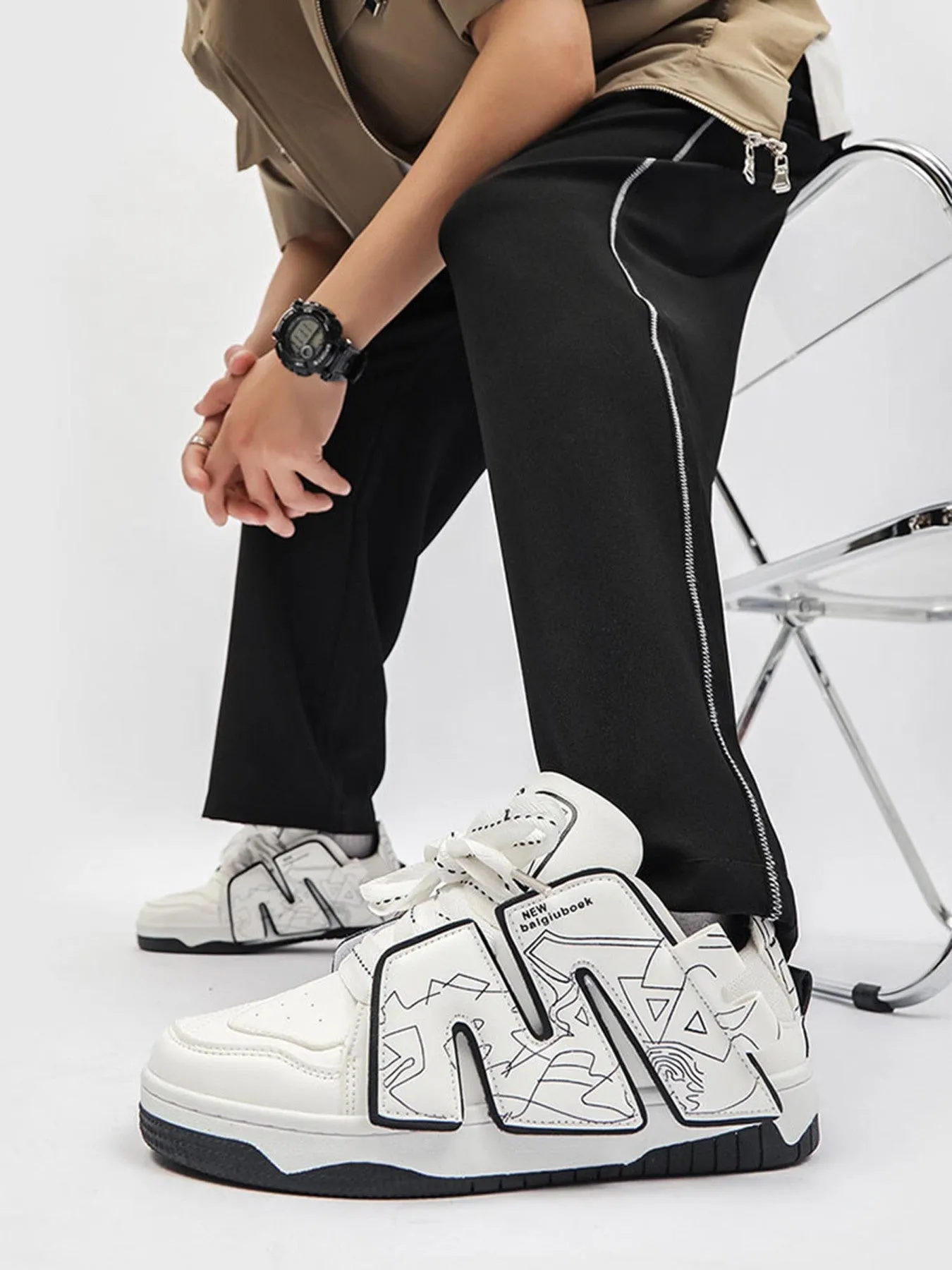Sneakerhill Versatile Lightweight Soft-soled Board Shoes - 1716