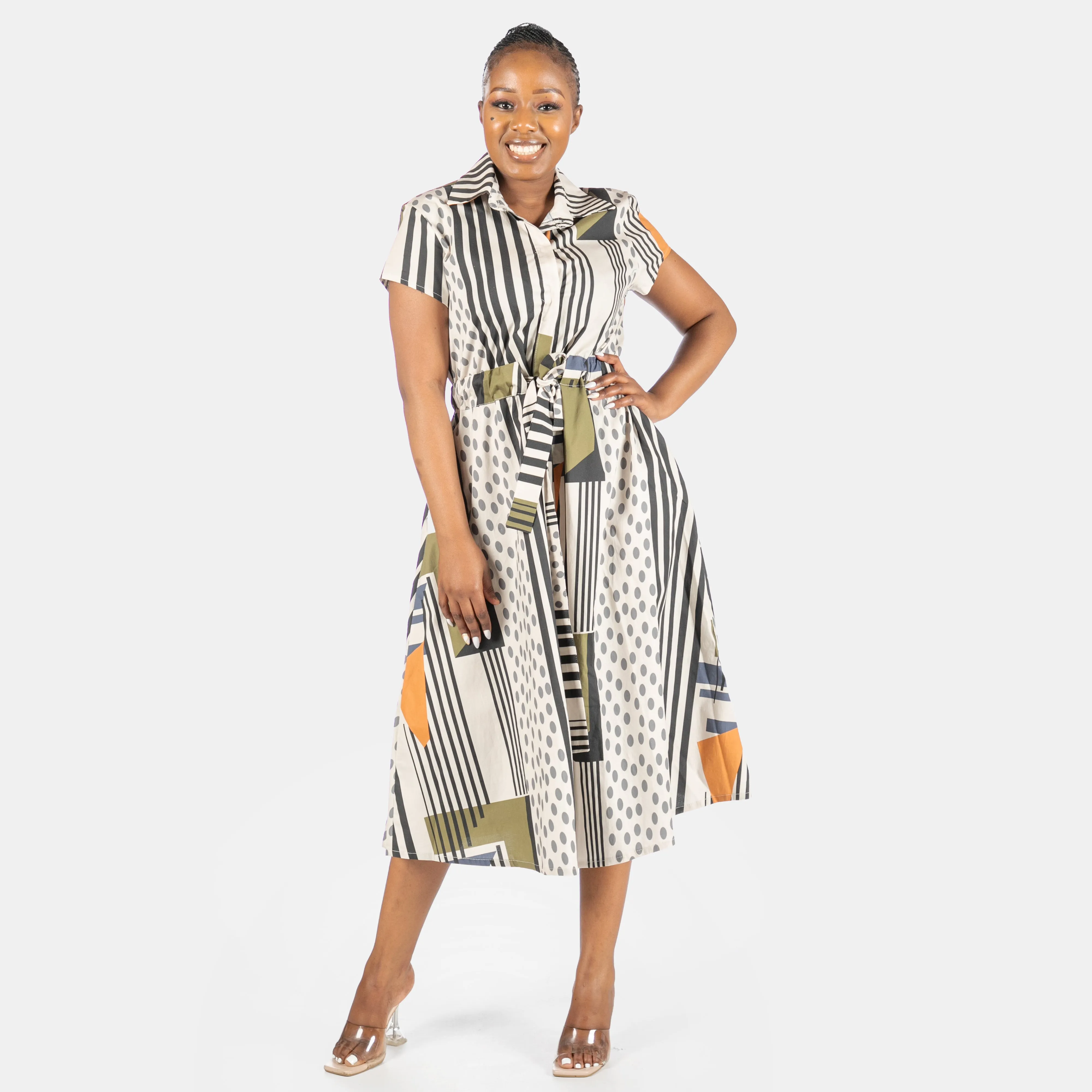 Women's Landscape Dress Dots Design