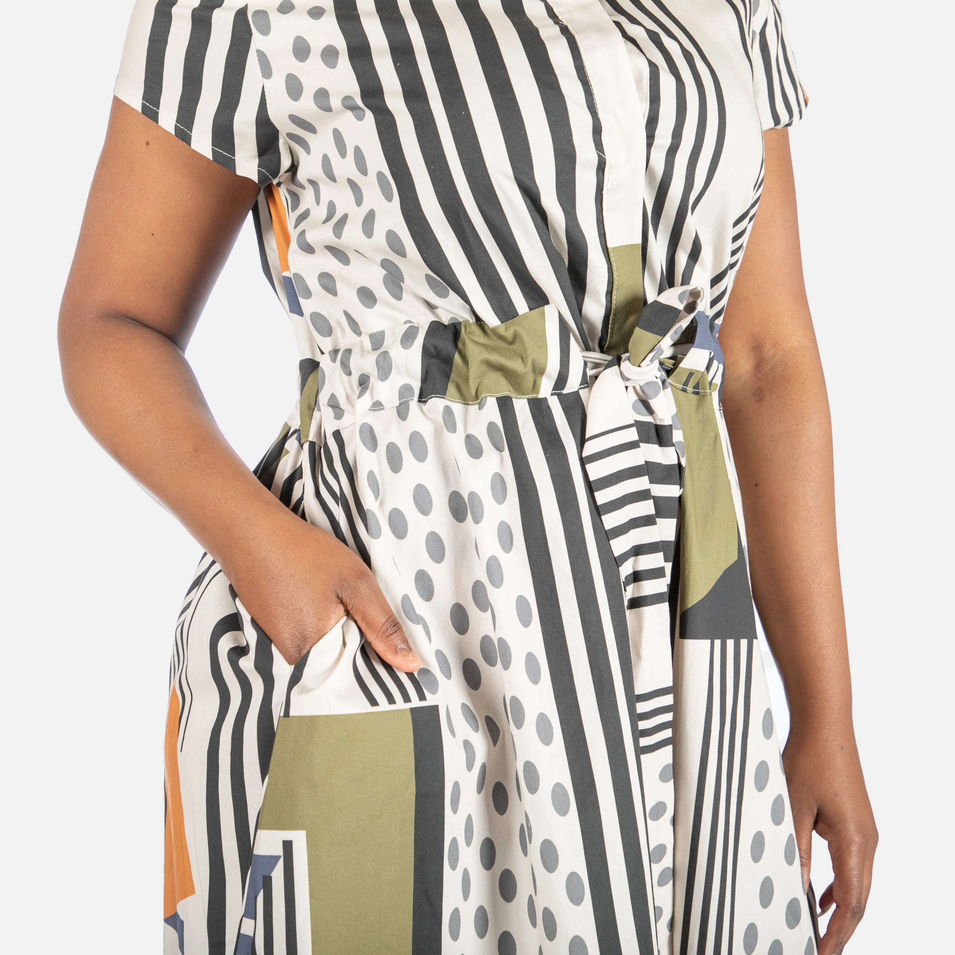 Women's Landscape Dress Dots Design