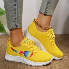 Womens Mesh Lace-Up Sneakers (5-11)