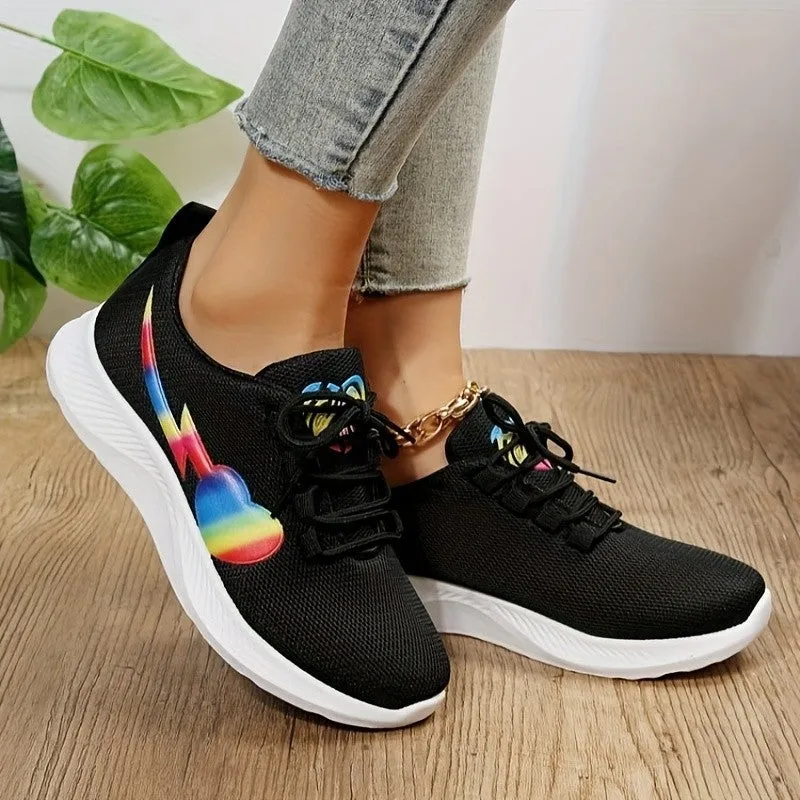 Womens Mesh Lace-Up Sneakers (5-11)